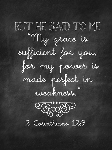 His grace is sufficient